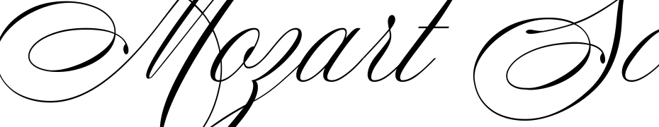 Mozart Script EXT Thin Font Download Free